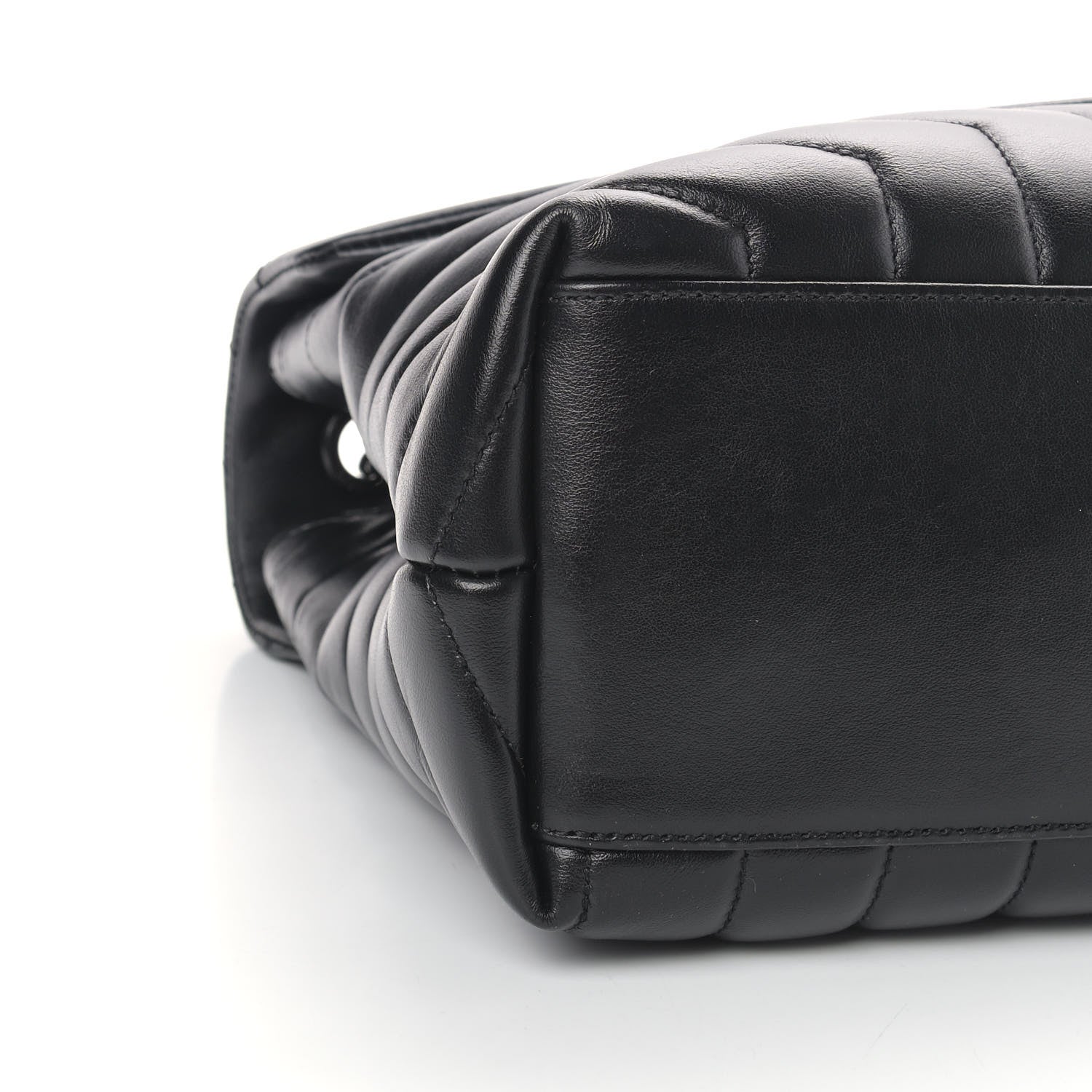 Saint Laurent Calfskin Y Quilted Monogram Medium Loulou Chain Satchel Black 9 of 12