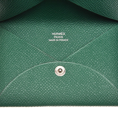 Hermes Epsom Calvi Card Case Vert Vertigo 8 of 8