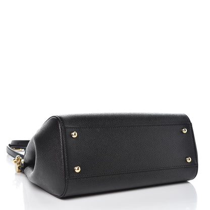 Dolce & Gabbana Dauphine Medium Miss Sicily Satchel Black 4 of 8