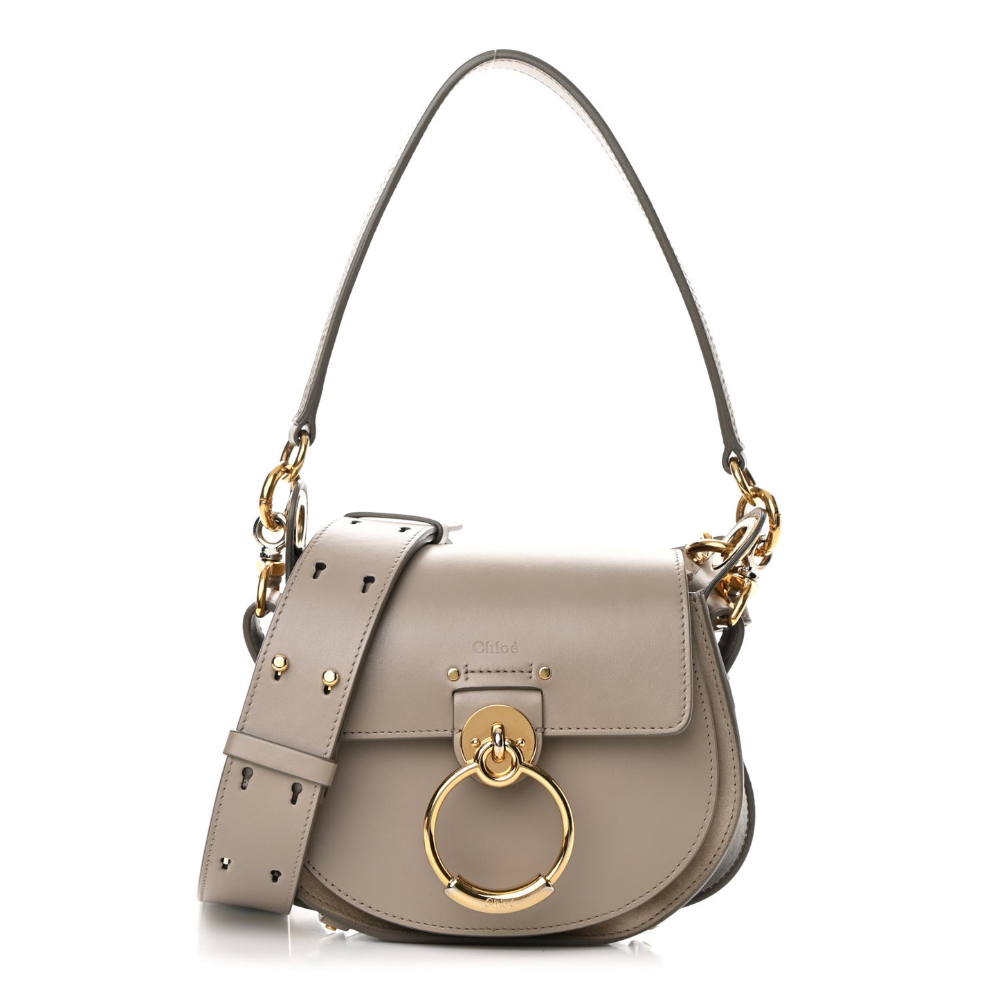 Calfskin Small Tess Bag Motty Grey