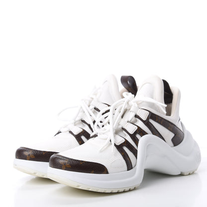 Louis Vuitton Patent Monogram LV Archlight Sneakers 39.5 White 3 of 13