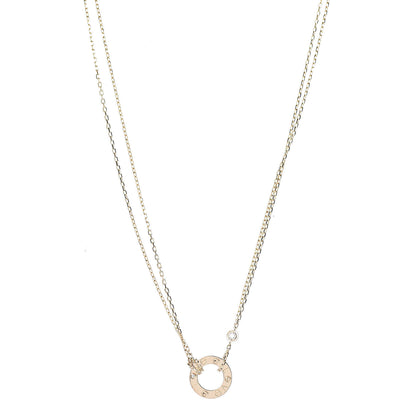 Cartier 18K Yellow Gold 2 Diamond LOVE Necklace 1 of 6
