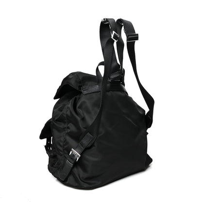 Prada Tessuto Nylon Saffiano Medium Backpack Black 2 of 10