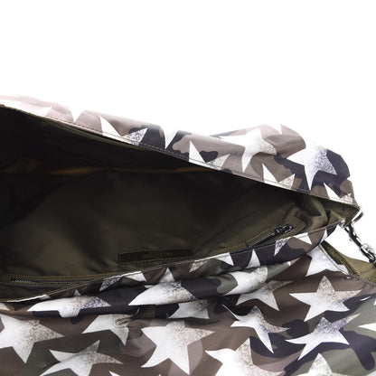 Valentino Garavani Nylon Printed Camustars Rockstud Messenger Bag Army Green White 4 of 9