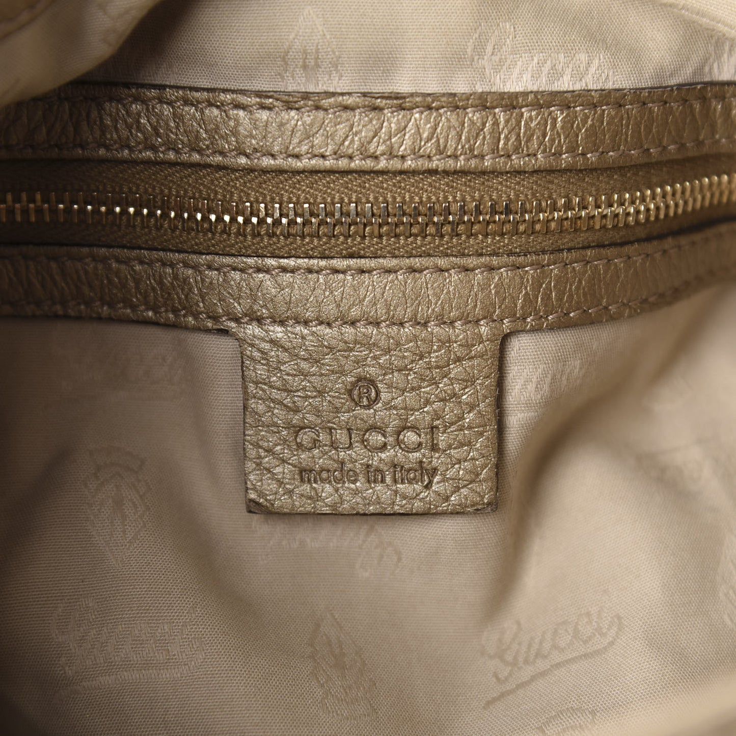 Metallic Pebbled Calfskin Medium New Jackie Shoulder Bag Gold