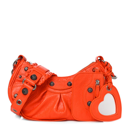 Balenciaga Agneau Arena Le Cagole Shoulder Bag XS Orange 1 of 10