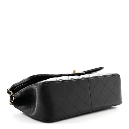 Chanel Lambskin Quilted Jumbo Double Flap Black 4 of 14