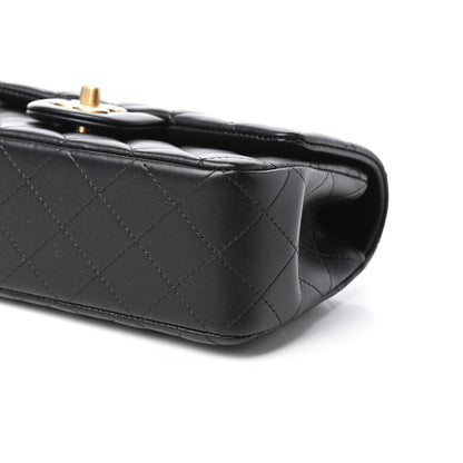 Chanel Lambskin Quilted Mini Top Handle Rectangular Flap Black 10 of 11