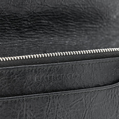 Balenciaga Grained Calfskin Classic Silver Hardware Wallet on Chain Black 8 of 12