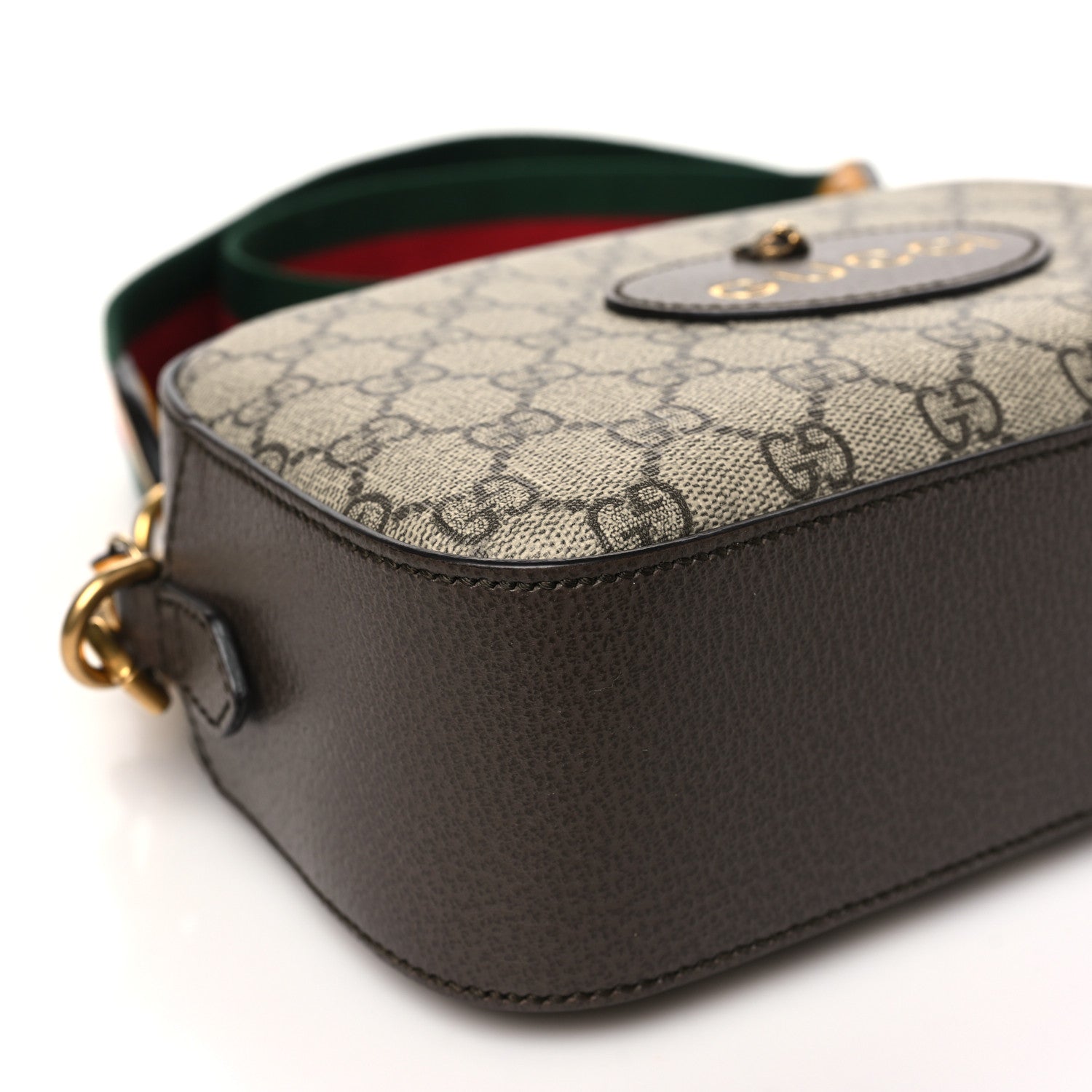 Gucci GG Supreme Monogram Web Neo Vintage Shoulder Bag Beige New Acero Crop 9 of 11