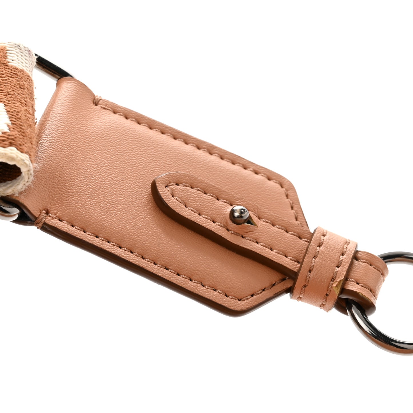 Eco Alter Nappa Perforated Logo Mini Crossbody Beige