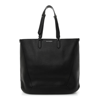 Alexander McQueen Grained Calfskin Medium Edge Tote Black 1 of 11