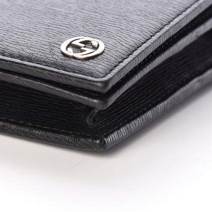 Gucci Textured Calfskin Medium Betty Chain Wallet Black 10 of 11
