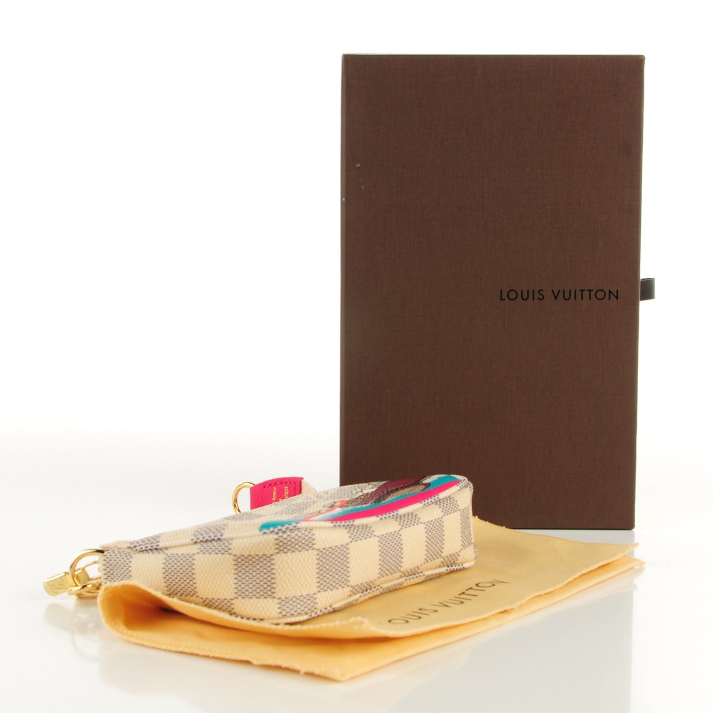 Damier Azur 2015 Christmas Animation Mini Pochette Accessories