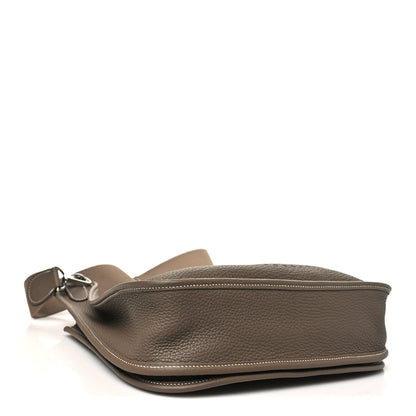 Hermes Taurillon Clemence Evelyne III PM Etoupe 4 of 10