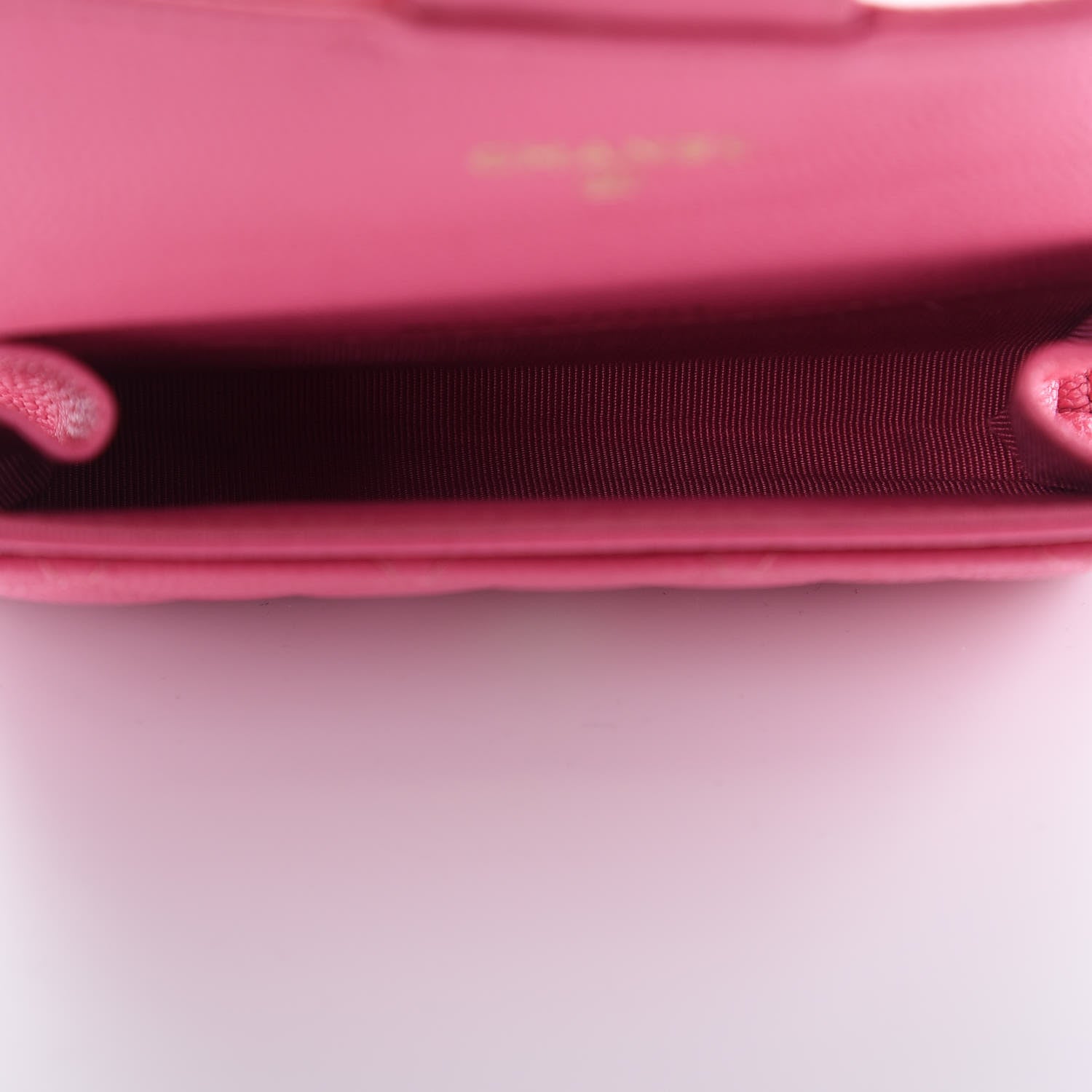 Chanel Caviar Quilted Flap Card Holder Pink 10 of 22