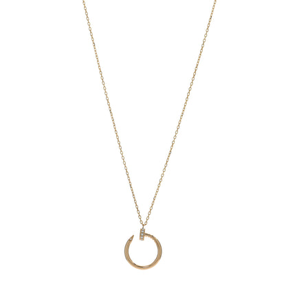 Cartier 18K Yellow Gold Diamond Juste Un Clou Pendant Necklace 1 of 5