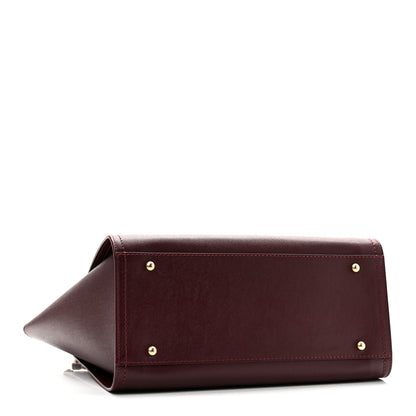 Chanel Caviar Small Studded Deauville Tote Burgundy 4 of 10