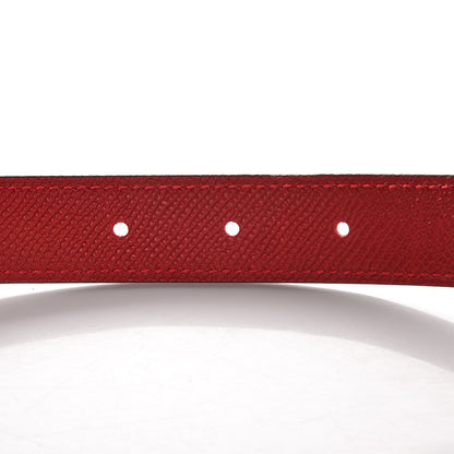 Hermes Swift Epsom 24mm Gamma Belt 75 Magnolia Rouge Casaque 5 of 8