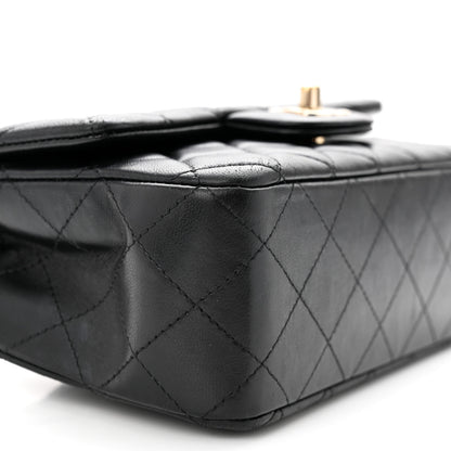 Chanel Lambskin Quilted Mini Rectangular Flap Black 9 of 11