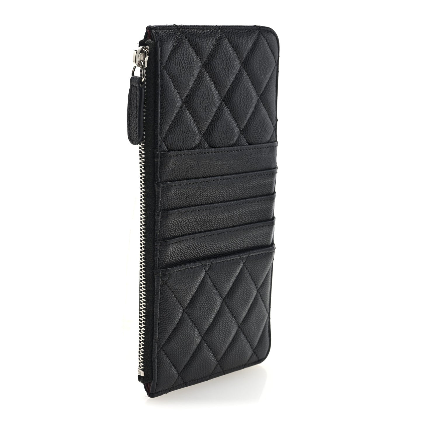 Caviar Quilted Classic iPhone Pouch Black