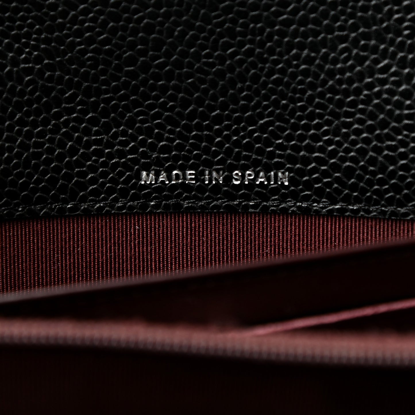 Caviar Quilted Large Gusset Flap Wallet Black