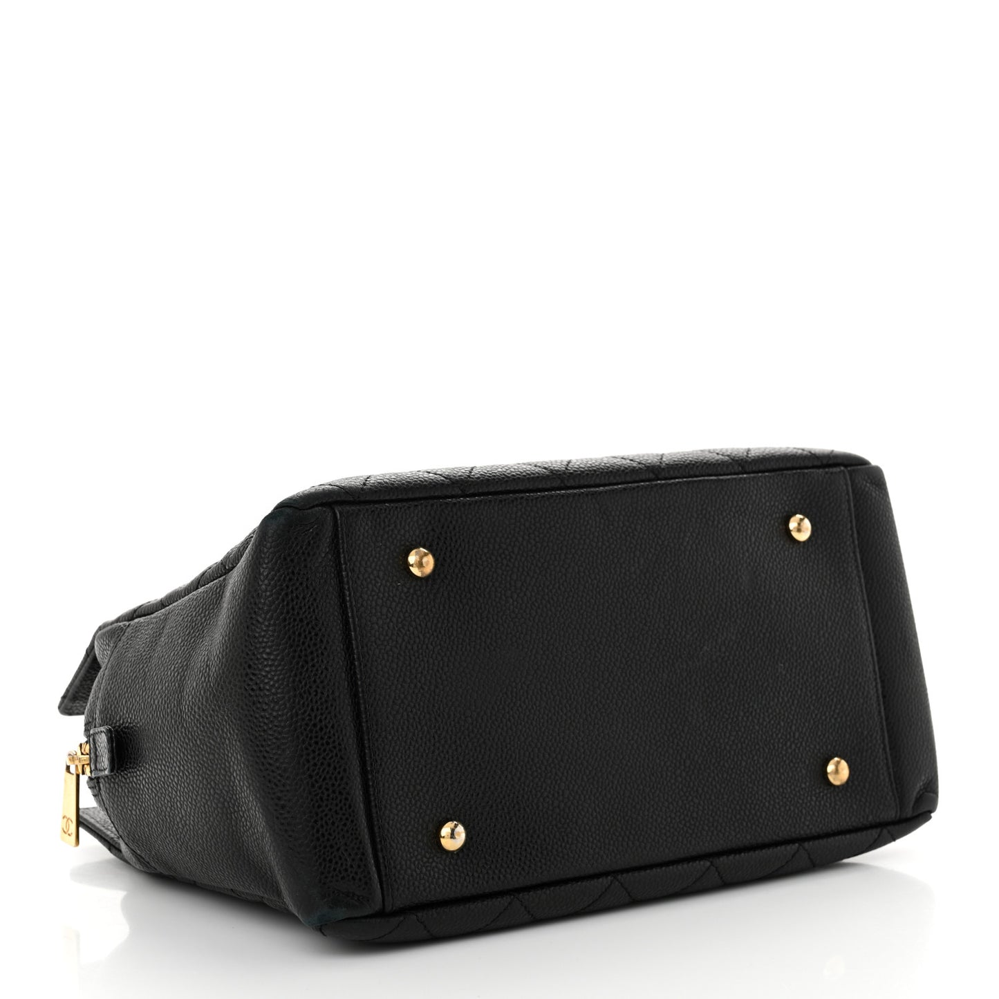 Caviar Quilted Petit Timeless Tote PTT Black