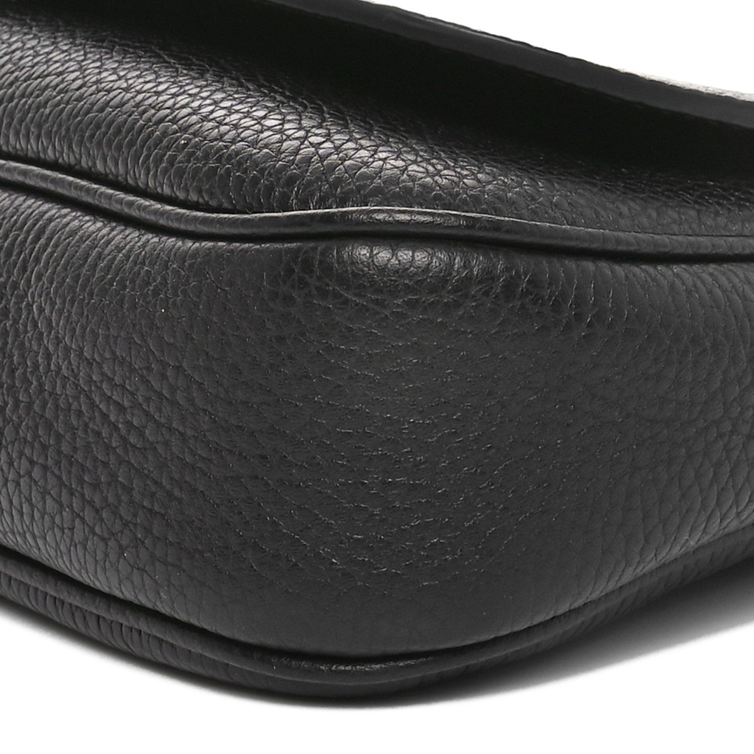 Gucci Pebbled Calfskin Medium Soho Flap Crossbody Black 10 of 10