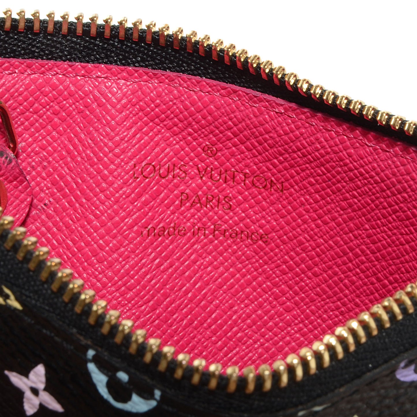 Monogram Multicolor Key Pouch Black Grenade