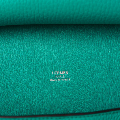 Hermes Taurillon Clemence Jypsiere 28 Bleu Paon 8 of 10