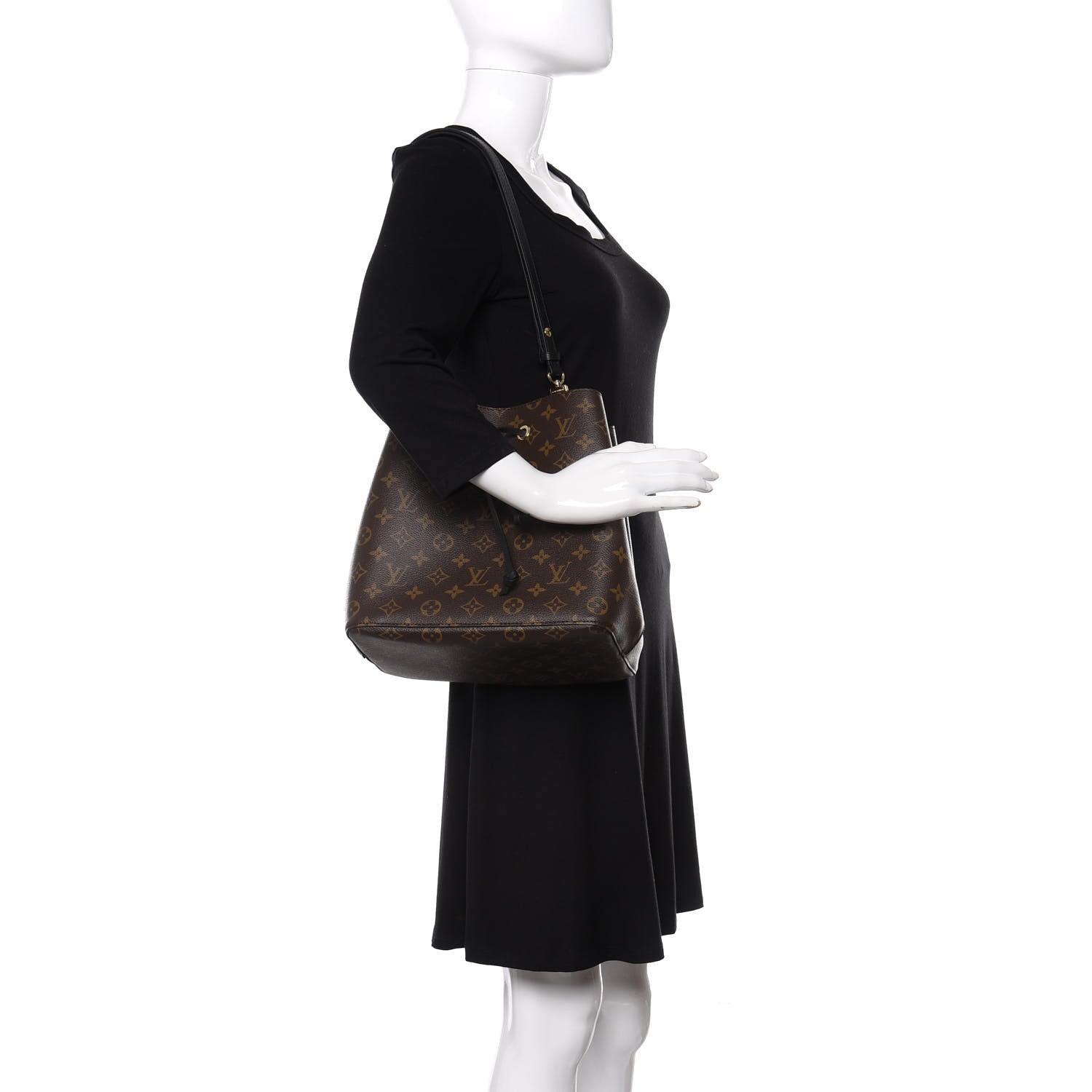 Louis Vuitton Monogram Neonoe MM Black 2 of 11