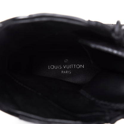 Louis Vuitton Suede Calfskin Laureate Platform Desert Boots 40 Black 7 of 11