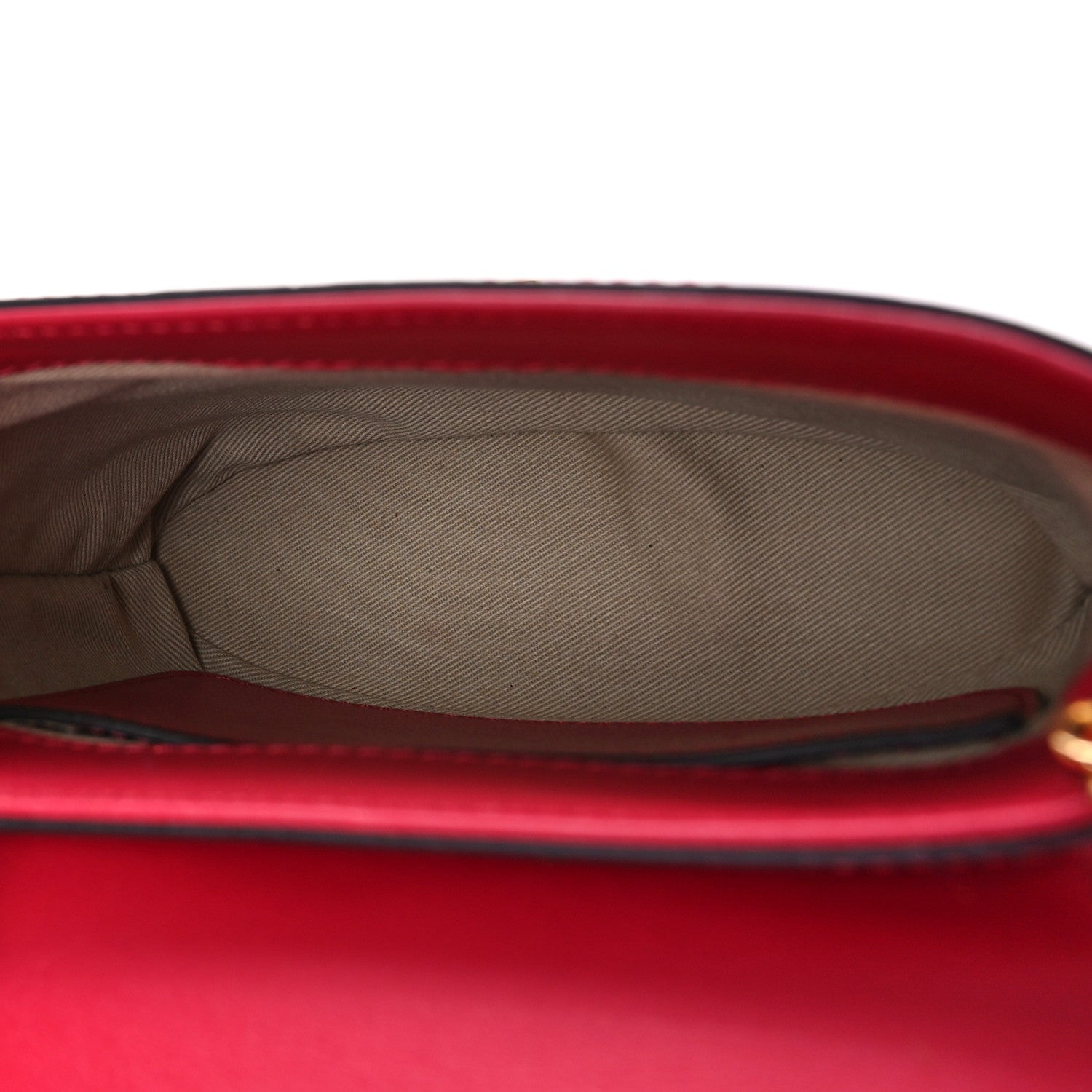 Chloe Calfskin Crocodile Embossed Small Aby Lock Dusky Red 5 of 8