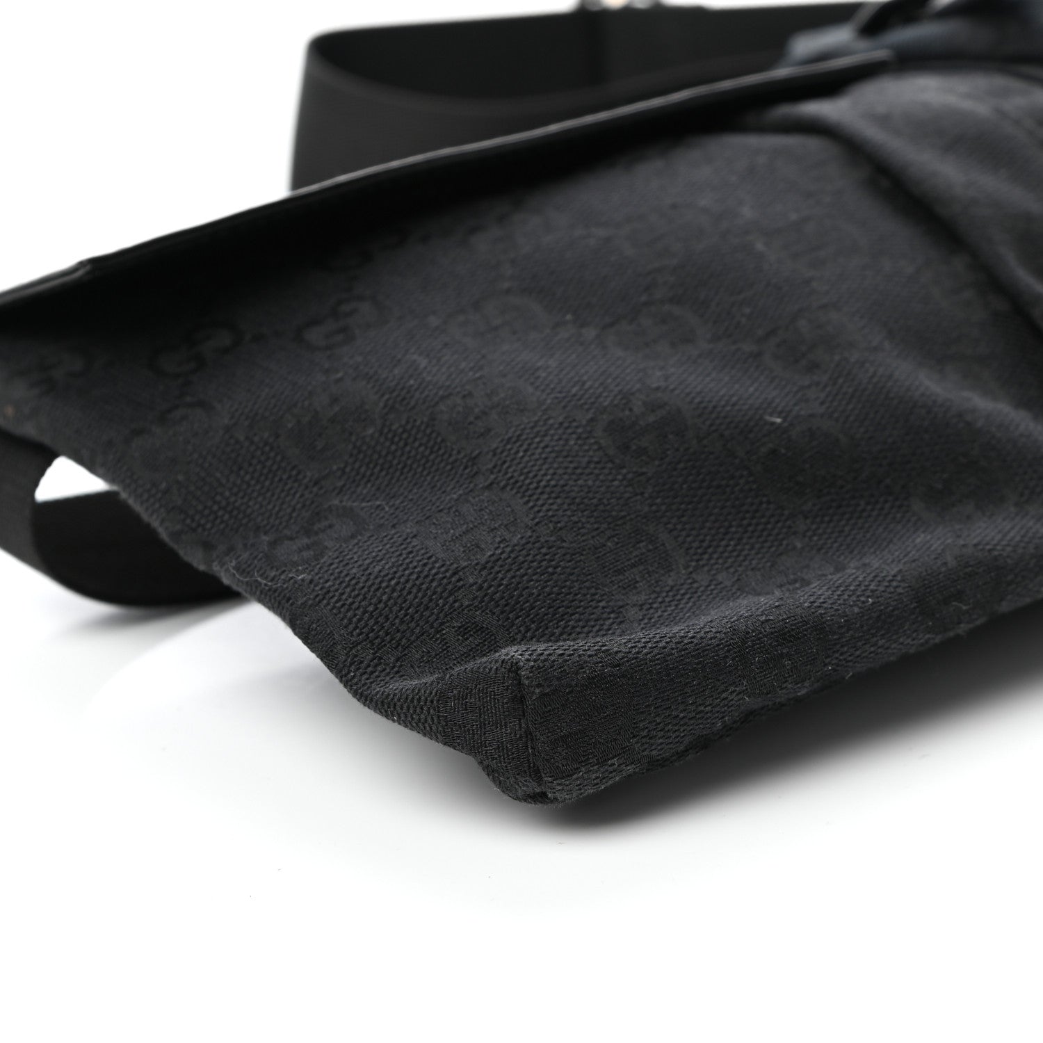 Gucci GG Monogram Double Pocket Belt Bag Black 10 of 11