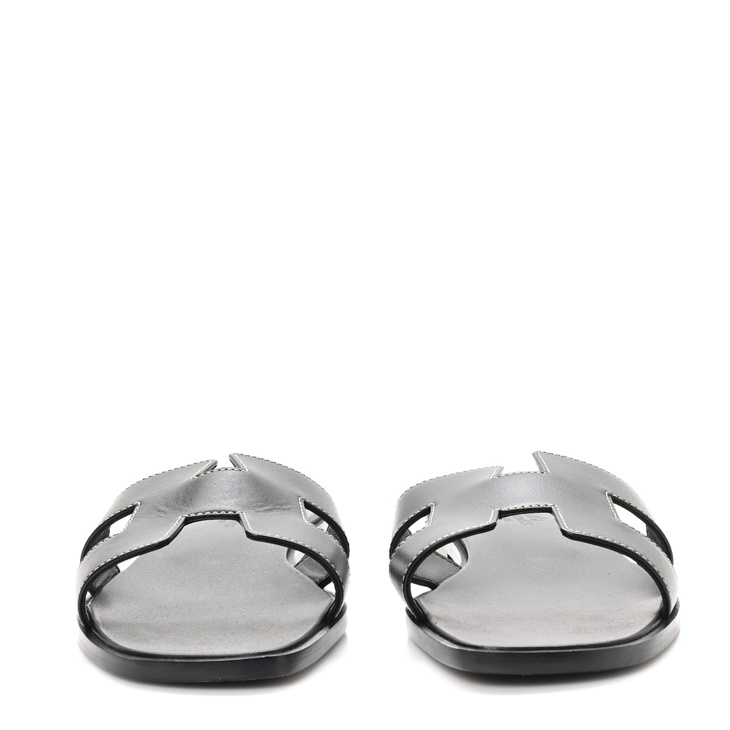 Box Calfskin Oran Sandals 39.5 Black