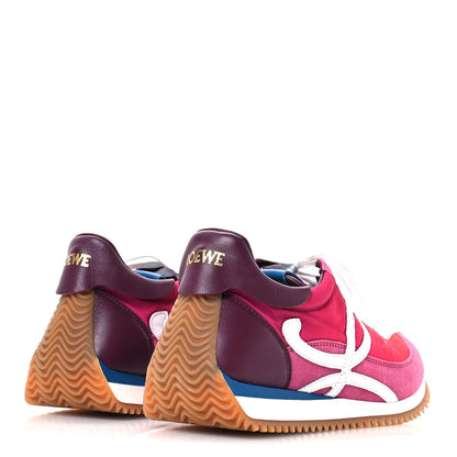 Loewe Nylon Suede Flow Runners 2.0 Sneakers 38 Gradient Pink White 5 of 9