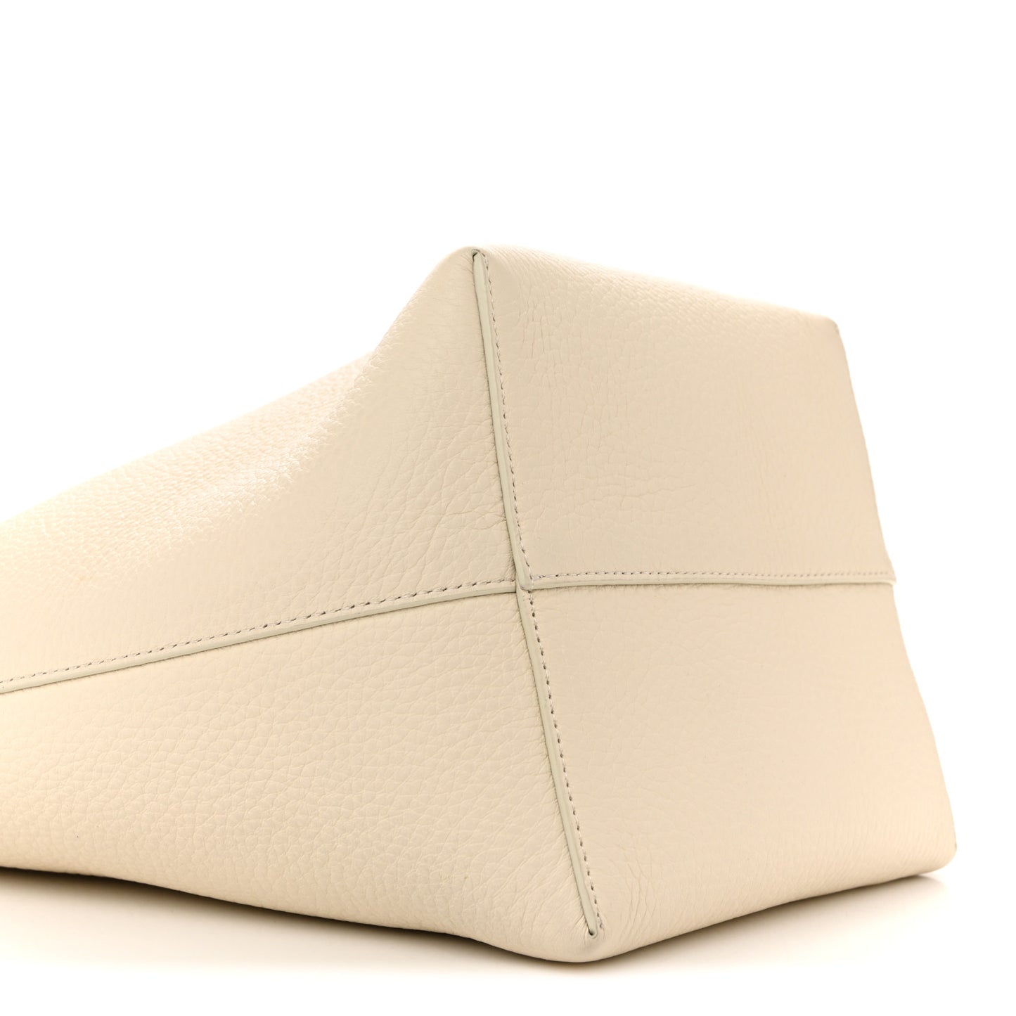 Grained Calfskin Medium N/S Park Tote Ivory