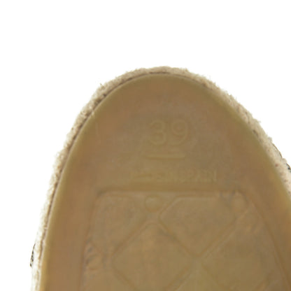 Chanel Lambskin CC Espadrilles 39 Black 6 of 9