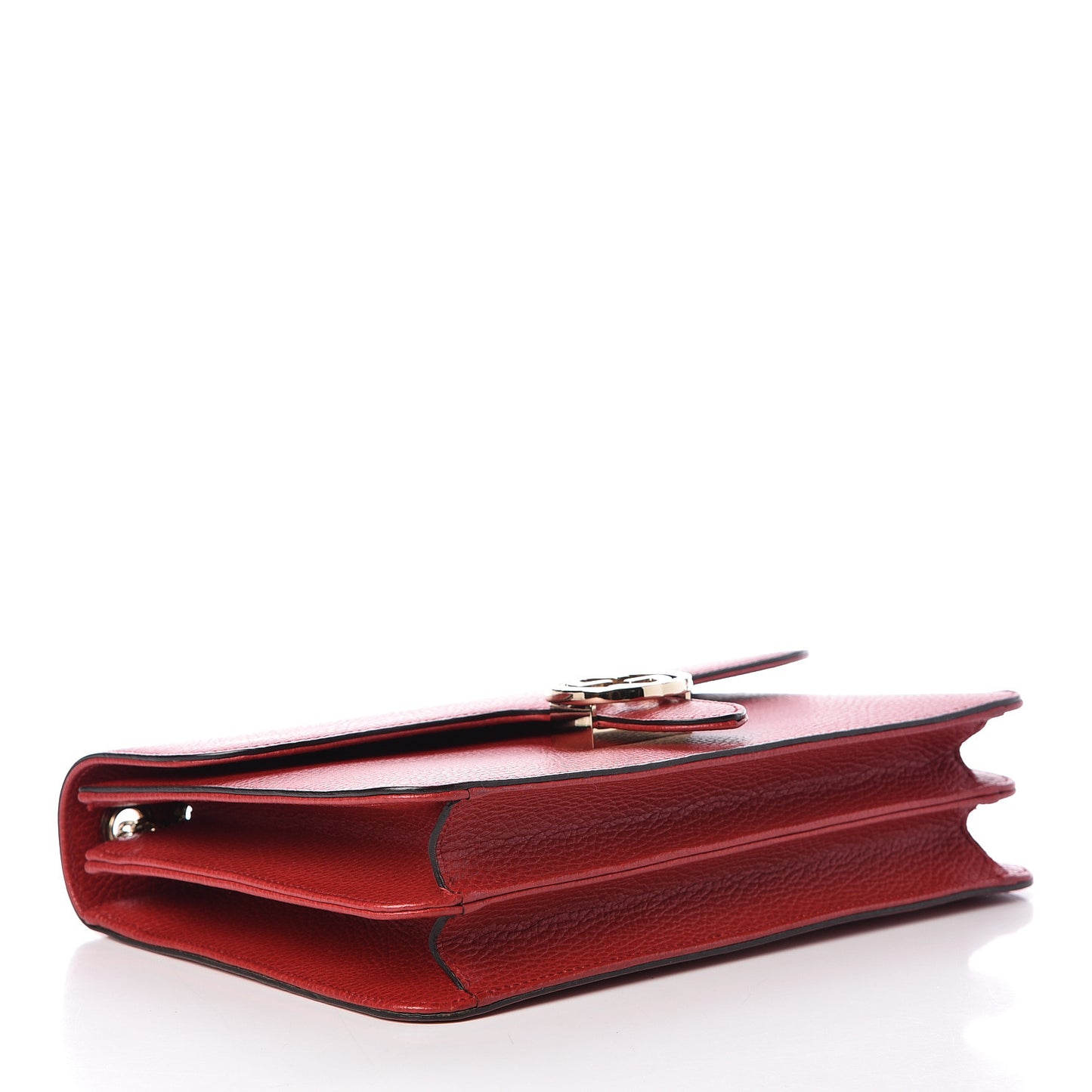Dollar Calfskin Interlocking G Shoulder Bag Red