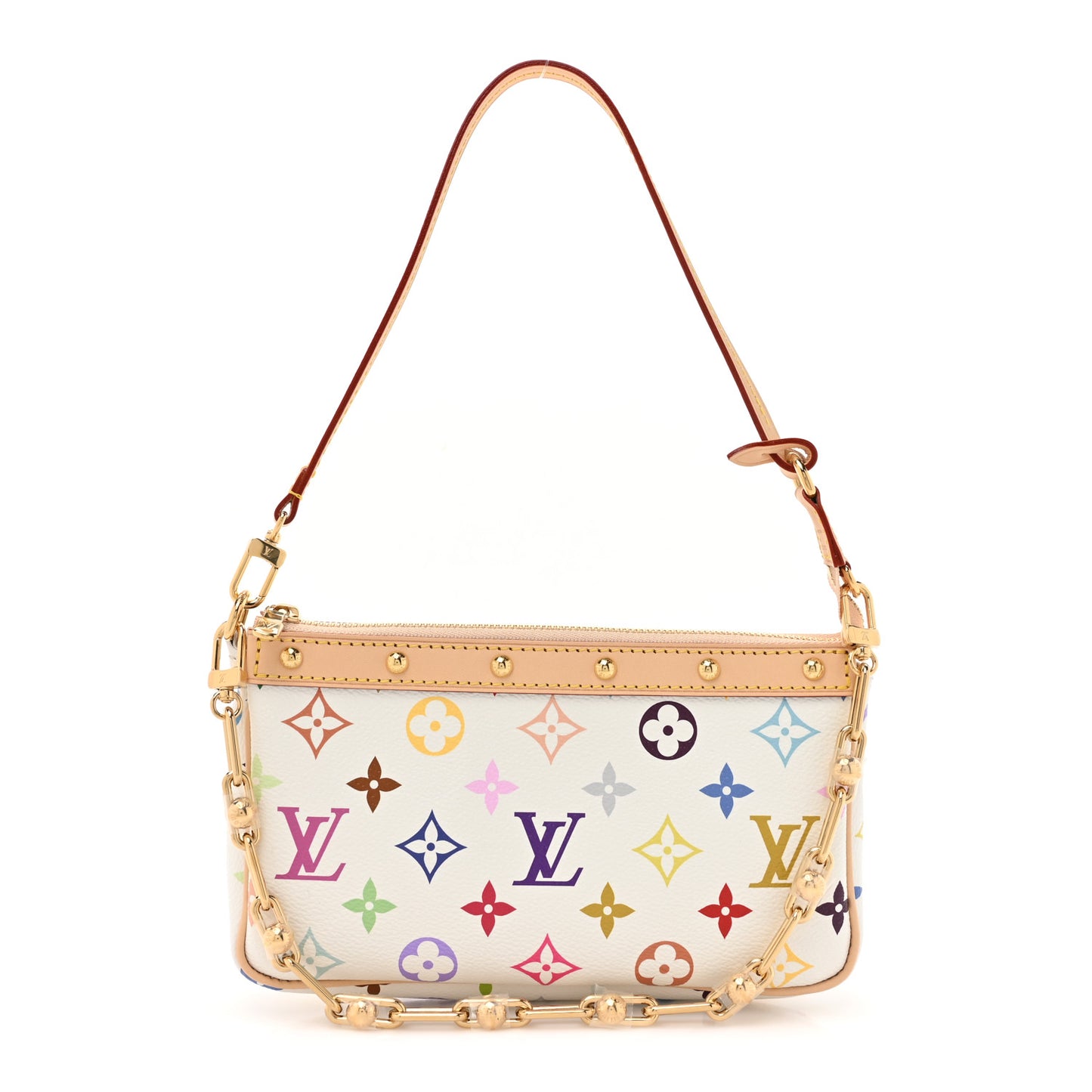 LV X TM Monogram Multicolor Pochette Accessories White