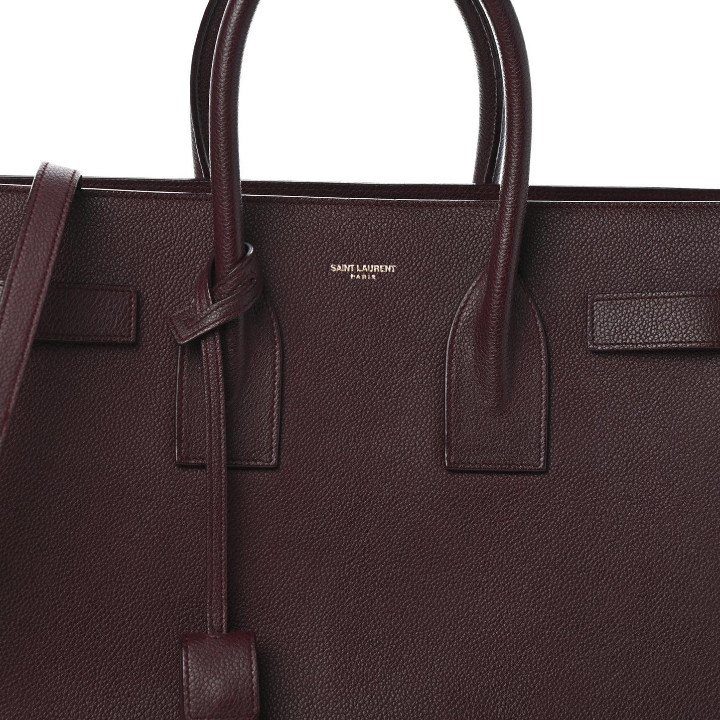 Grained Calfskin Small Classic Sac De Jour Bordeaux