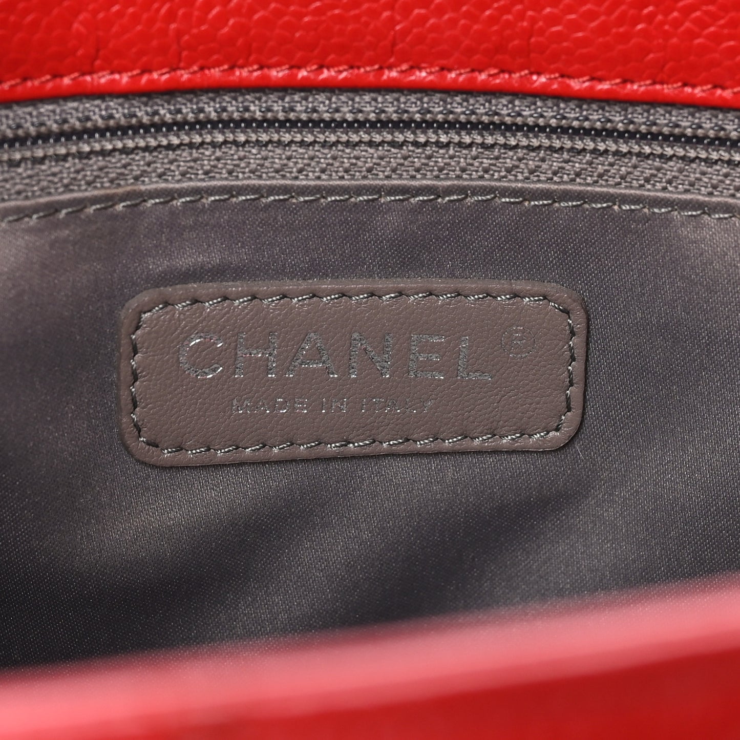 Caviar Quilted Grand Shopping Tote GST Red