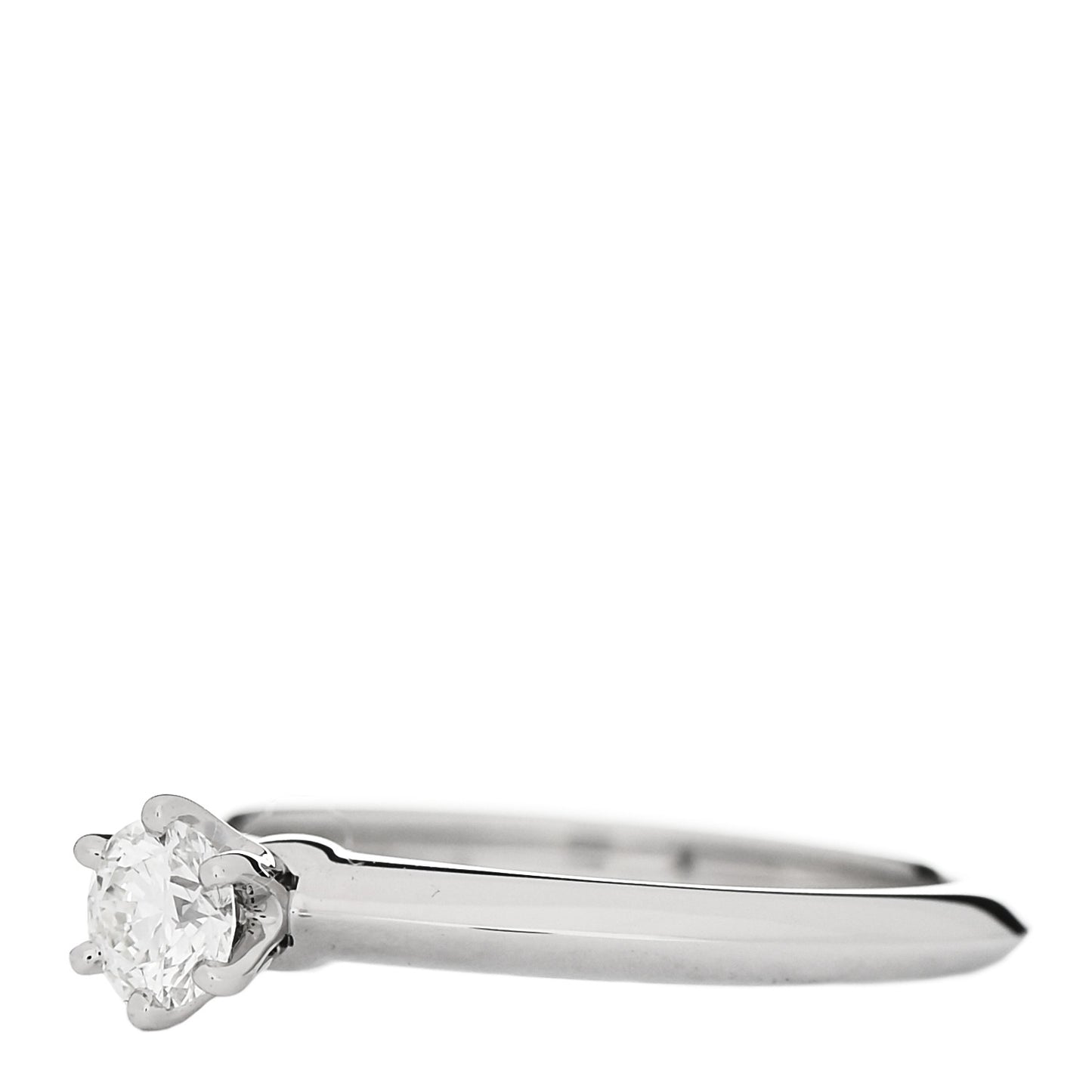 Platinum Diamond .26ct Solitaire Engagement Ring 51 5.75