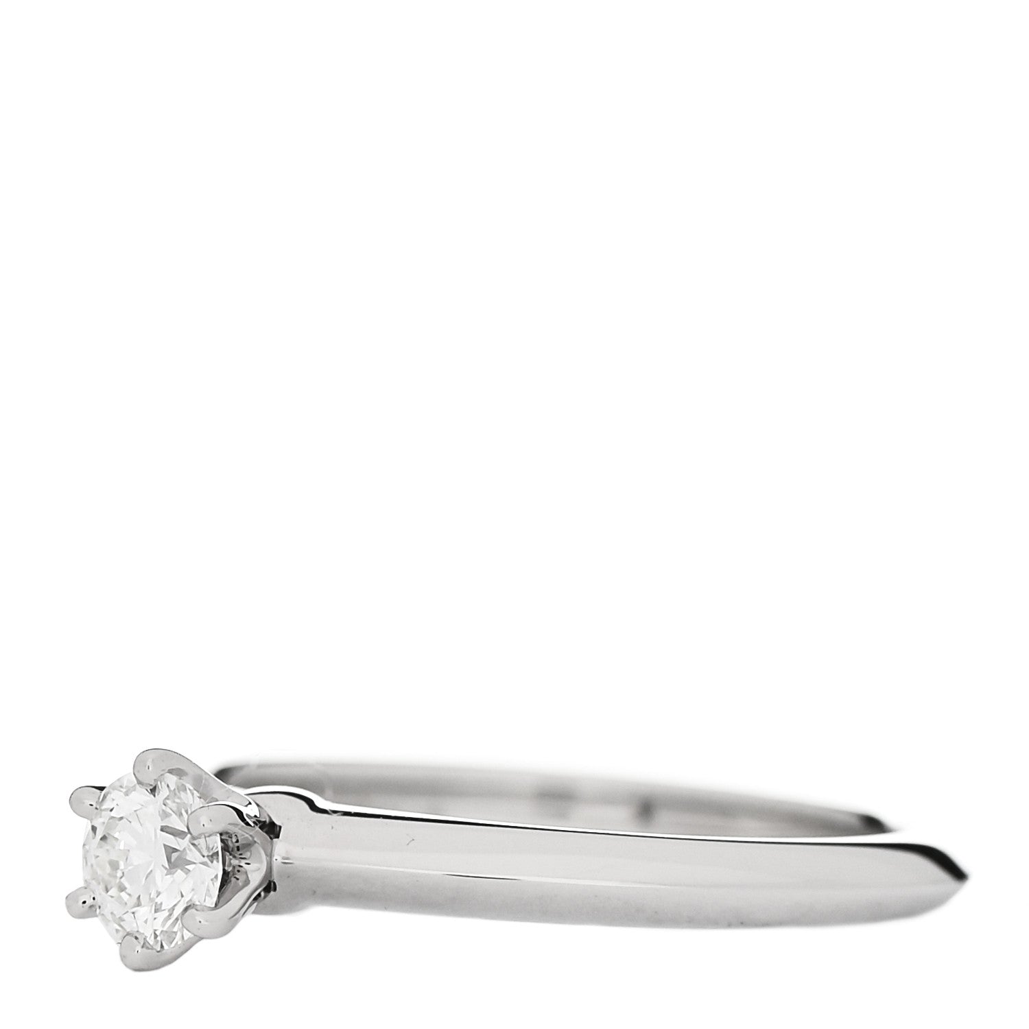 Tiffany Platinum Diamond .26ct Solitaire Engagement Ring 51 5.75 3 of 6