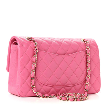 Chanel Caviar Quilted Medium Double Flap Pink 3 of 9