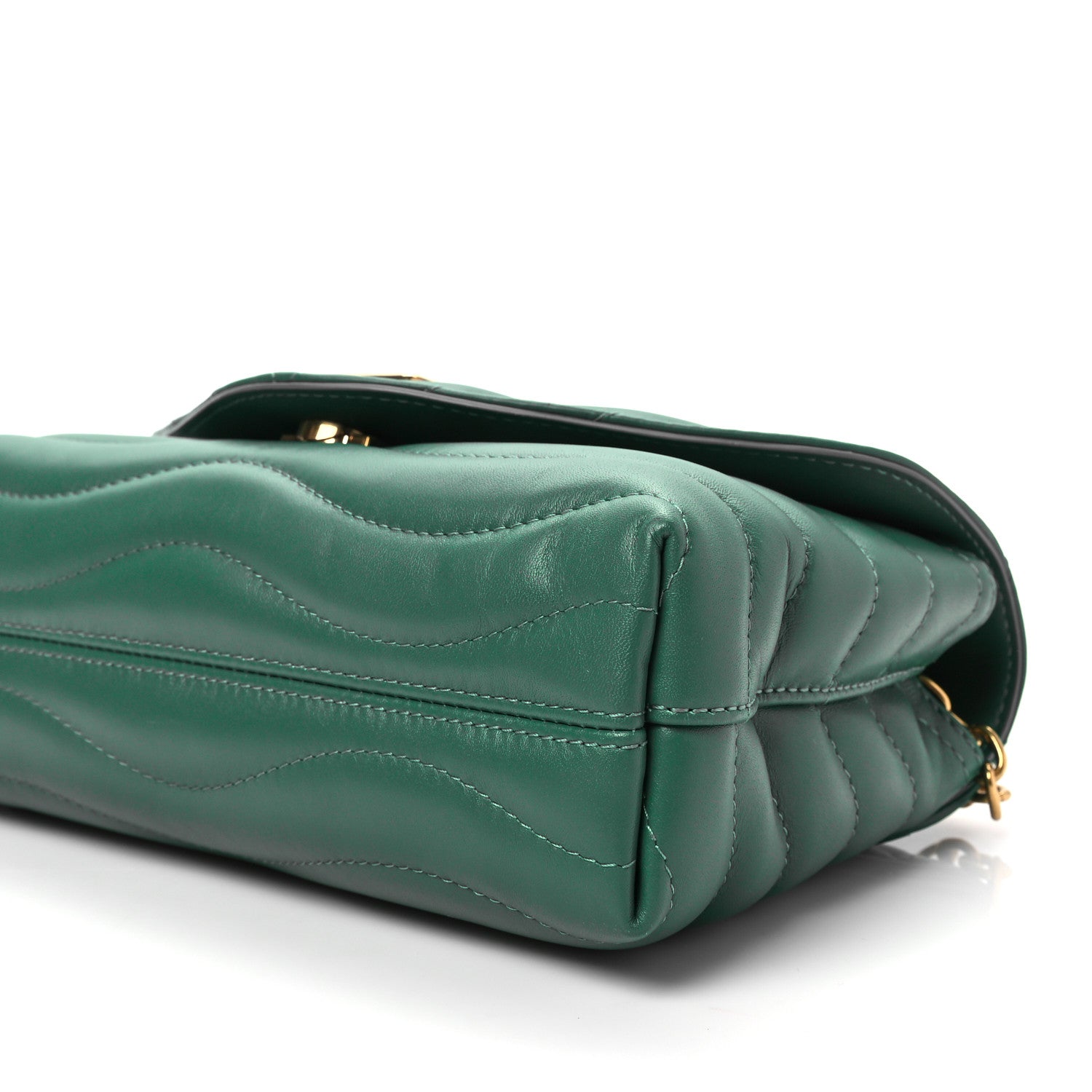 Louis Vuitton Calfskin LV New Wave Chain Bag Emerald 7 of 7
