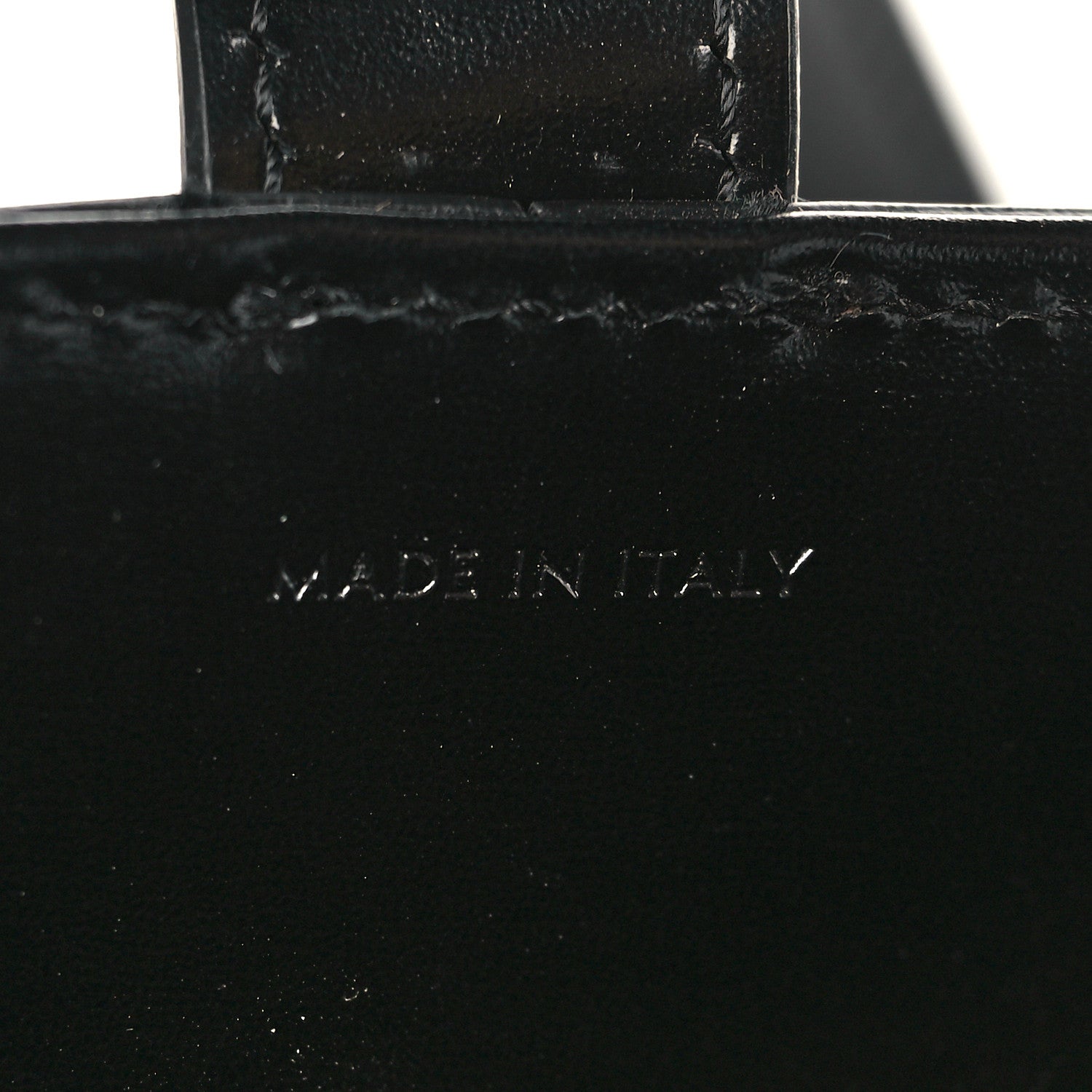Celine Shiny Calfskin Triomphe Bucket Bag Black 7 of 11