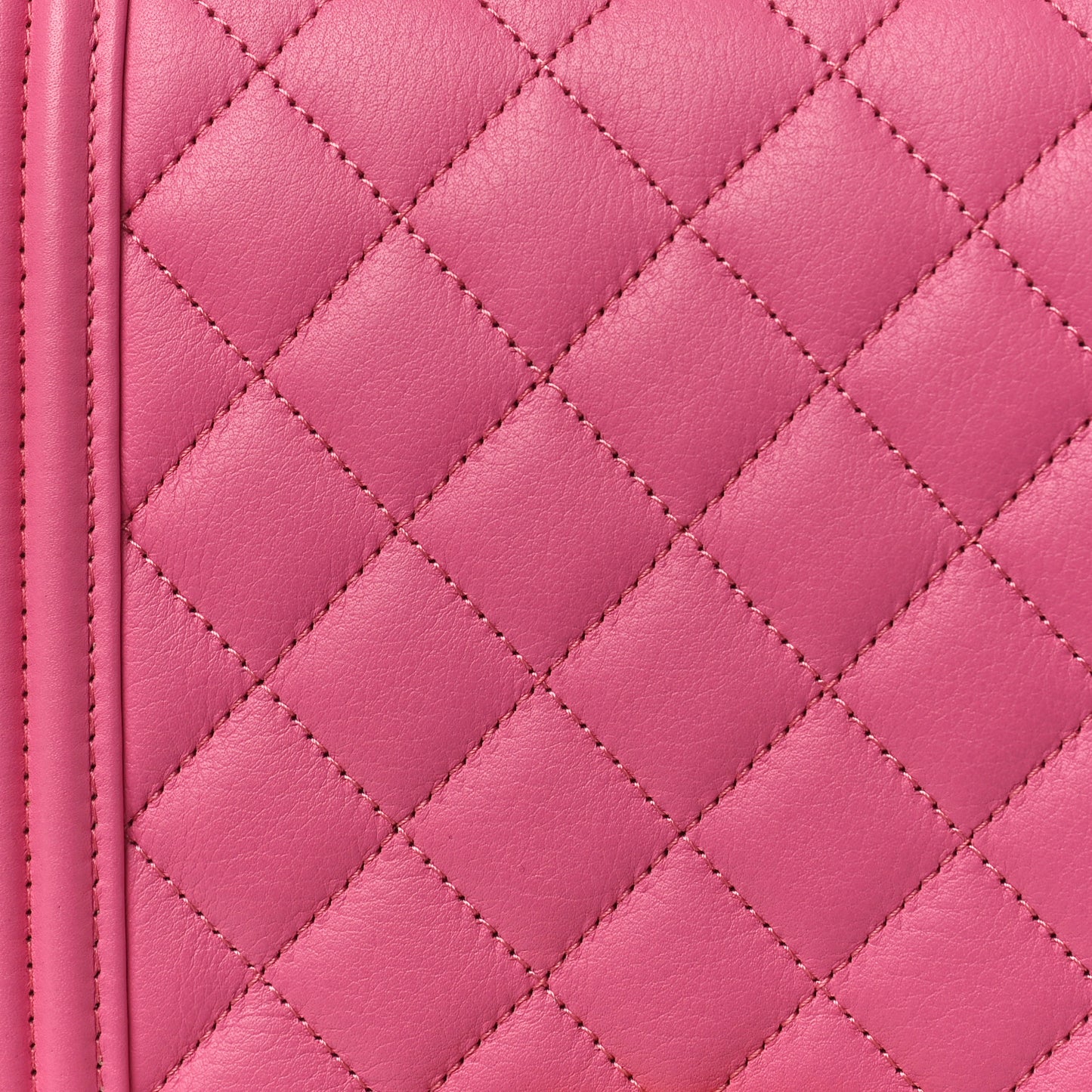 Calfskin Quilted North South Boy Flap Pink