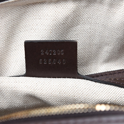 Gucci Monogram Vintage Web Medium Boston Dark Brown 6 of 11