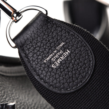 Hermes Taurillon Clemence Evelyne III PM Black 6 of 10